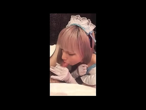 ❤️ 日本のアイドル「まゆか」、フレンチメイドのコスプレ、その1、ローションでフェラチオ、自慰行為 ❤ ポルノ ❌️