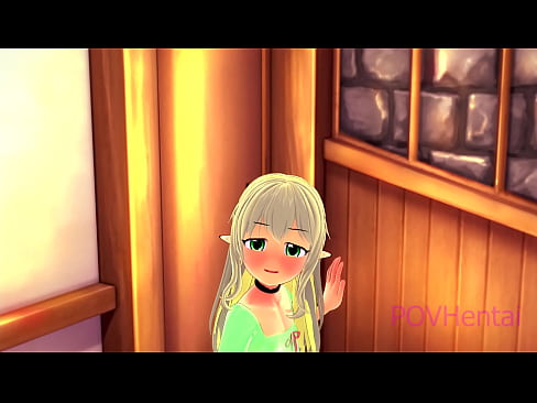 ❤️ (トラップ）エルフのメイドが顔を洗うのを手伝う ❤ ポルノ ❌️